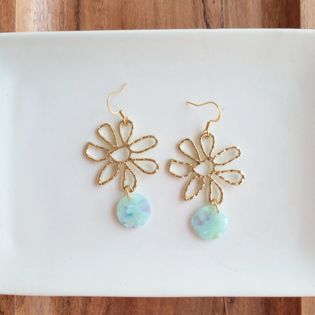 Maisy Earrings - Mint