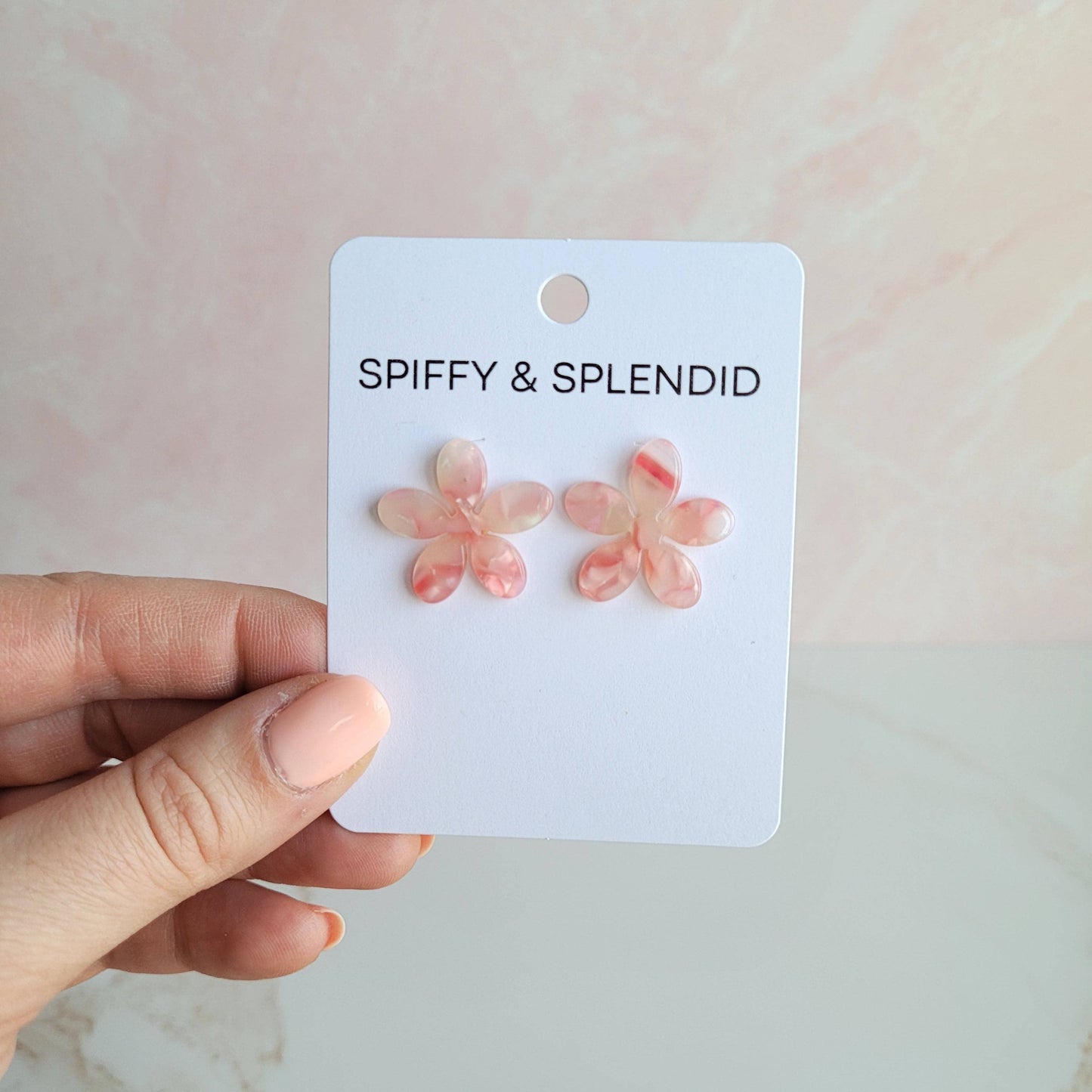 Blossom Studs - Coral