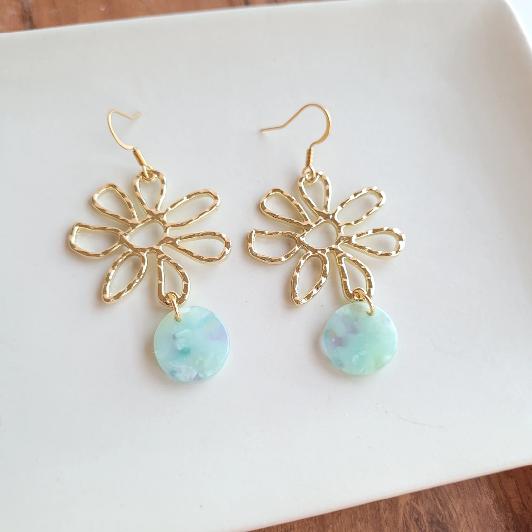 Maisy Earrings - Mint