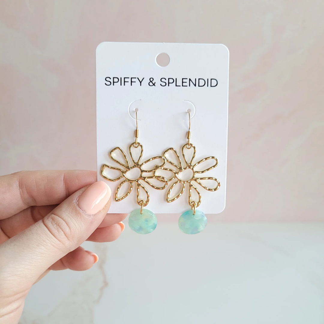 Maisy Earrings - Mint