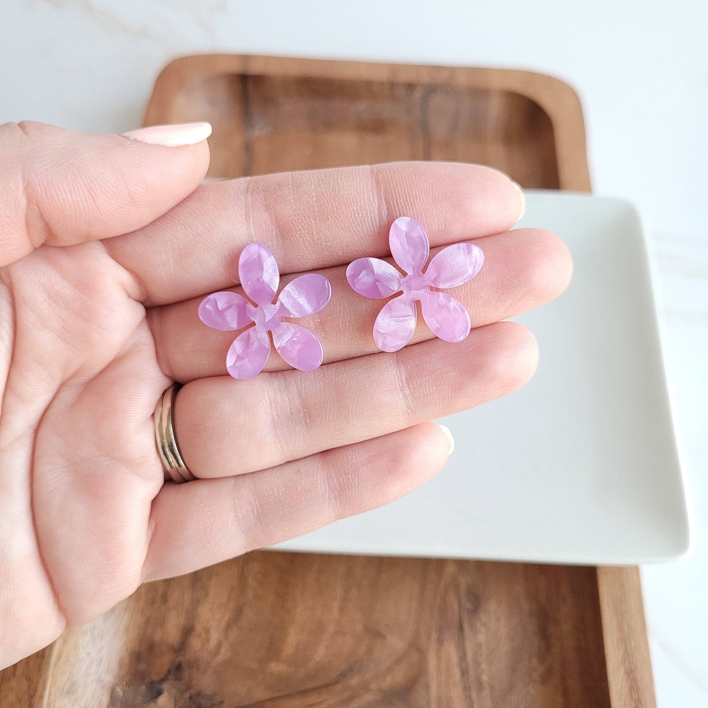 Blossom Studs - Purple