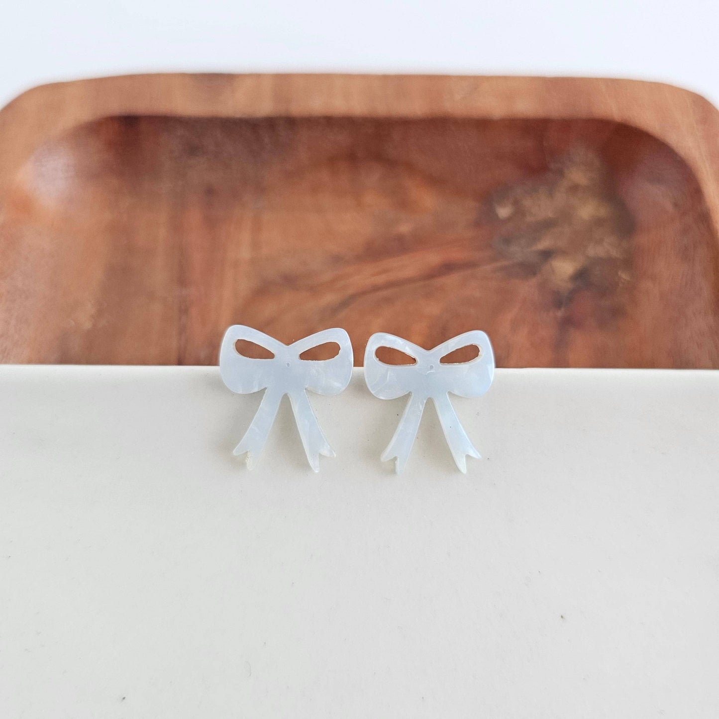 Bow Studs - Light Blue