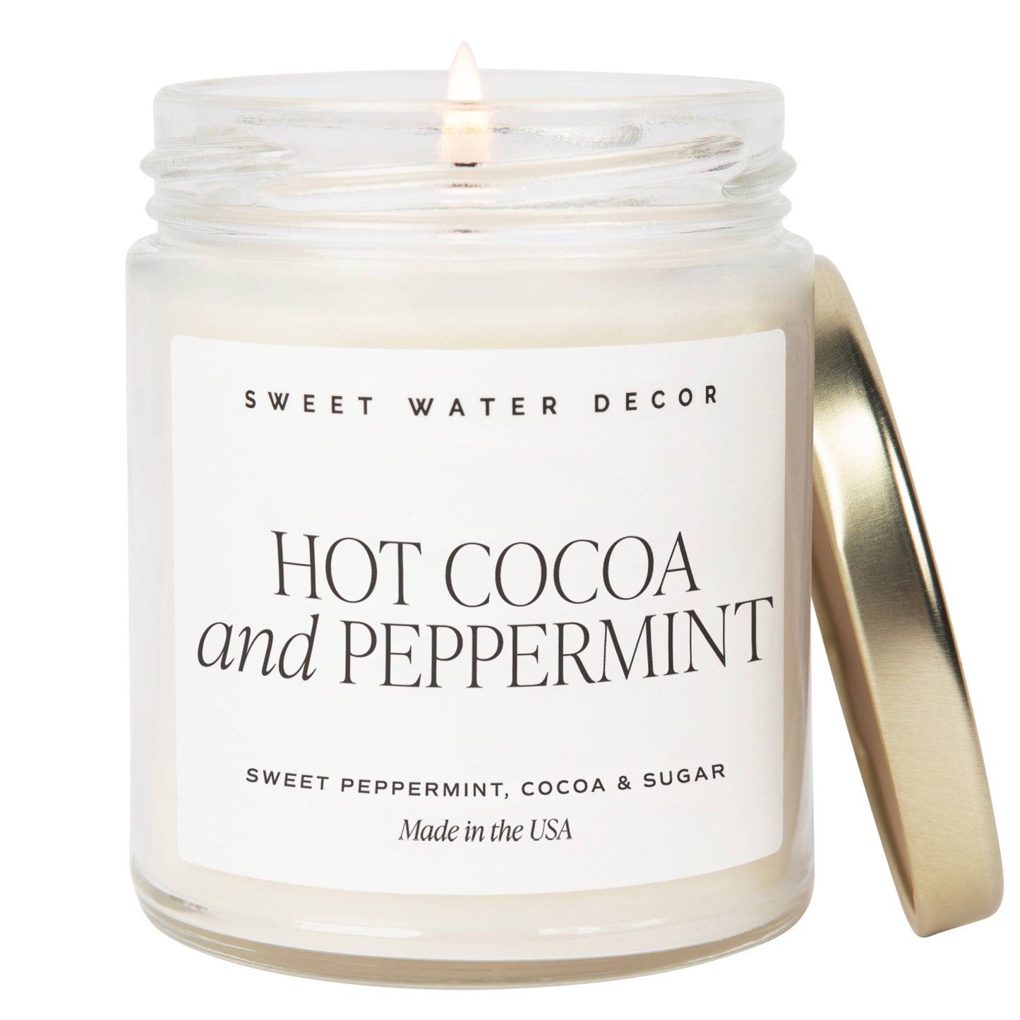 Hot Cocoa and Peppermint 9 oz Candle - FINAL SALE